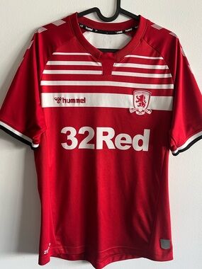 Middlesbrough FC 2019-20 Home Hummel Soccer Jersey Size Small